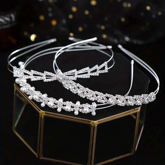 Sparkling Rhinestone Headband for Party Performance - Girls Gift