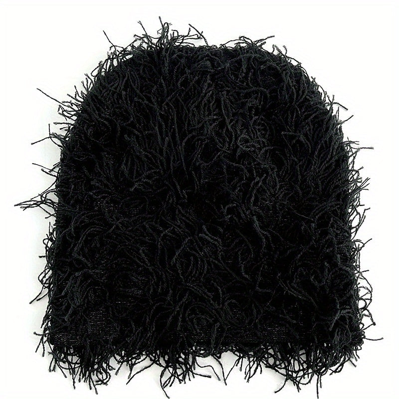 Camouflage Windproof Knit Beanie Hat for Men and Women