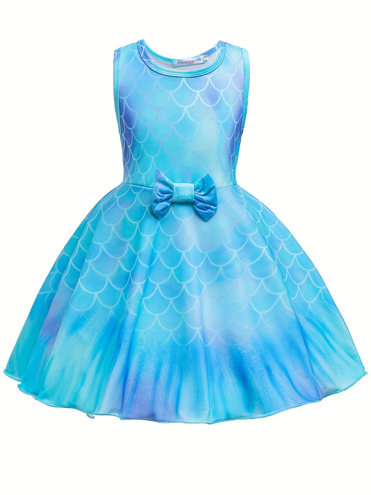 Girls Mermaid Princess Formal Dress for Christmas Evening Party