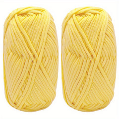 2pcs Chunky Soft Yarn for Crochet Knitting Beginners 50g Roll