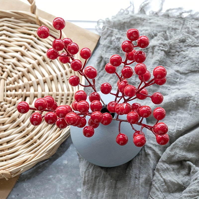 10pcs Christmas Simulation Berry Artificial Berries Party Table Decoration