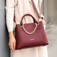 Water Resistant Leather Women's Handbag Shoulder Bag
