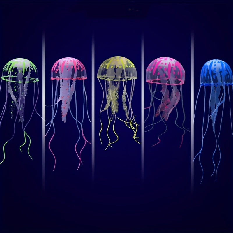 Glowing Jellyfish Ornaments for Aquariums