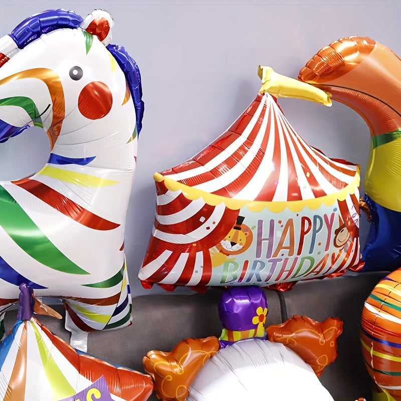 Clown Head Balloon Foil Helium Supported Carnival Balloons