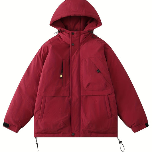 Women's Casual Puffer Coat Hooded Jacket for Winter