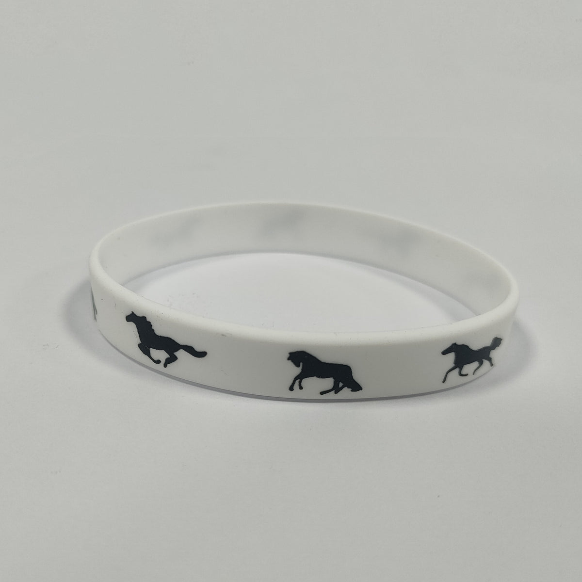 4pcs Solid Color Silicone Horse Bracelets For Party