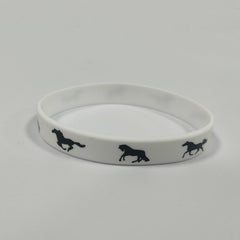 4pcs Solid Color Silicone Horse Bracelets For Party