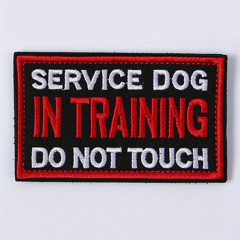 Stylish Service Dog Vest with 'Do Not Touch' Patch, Fasteners Included