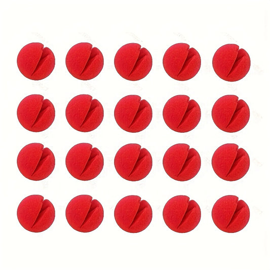 20PCS Red Circus Clown Nose Christmas Costume Party Cosplay Halloween Decor