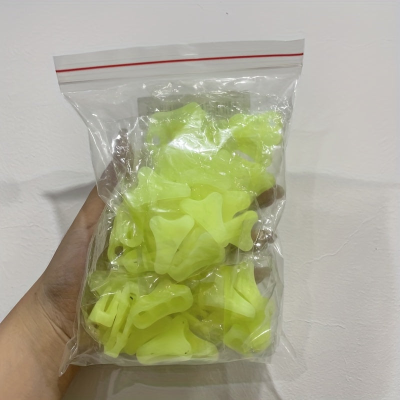 50pcs Mini Luminous Rope Buckles Adjustable Buckle Camping Canopy Accessories