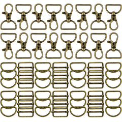 56PCS Antique Copper Lobster Clasp for DIY Keychain Luggage