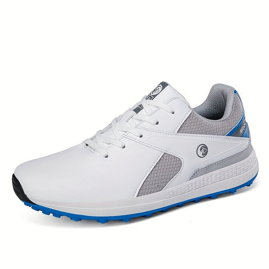 Men's Non Slip Golf Shoes with Spikes, Shock Absorption Sports Sneakers
