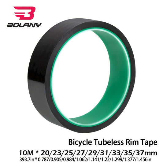 10M Bike Vacuum Tire Tape PET Leak-proof Air Ring Lining Wheel 20-37mm