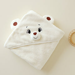 Cartoon Baby Hooded Towel Pink Deer Soft