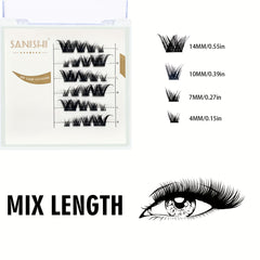 DIY 5-14mm Eyelash Clusters Reusable Faux Mink Cat Eye False Eyelashes