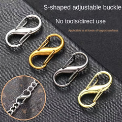 10pcs Chain Strap Bag Adjustable Metal Buckles Chain Links Tiny Clip For Bag