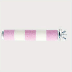 Colorful Striped Parrot Claw Grinding Rod for Bird Training
