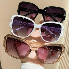 3 Pairs Large Cat Eye Sunglasses For Women Men UV400 Sun Shades