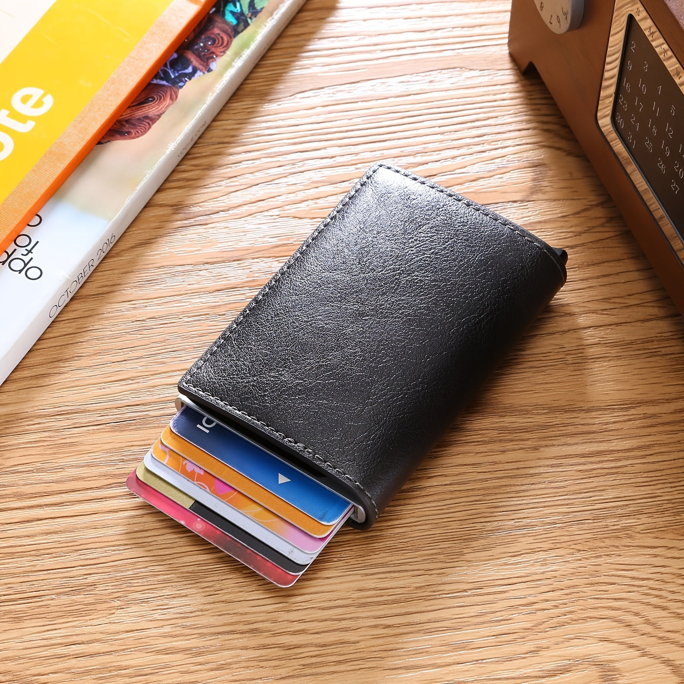 RFID Blocking Anti Theft Ultra Thin Aluminum Card Holder