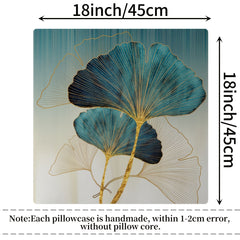 Ginkgo Leaf Pillowcase 45x72 cm Home Office Decorative Cushion Cover