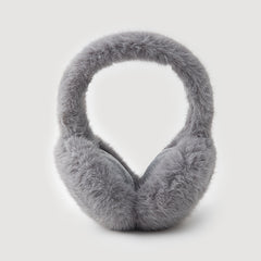 Unisex Winter Ear Warmers Adjustable Soft Fluffy Interior Brown