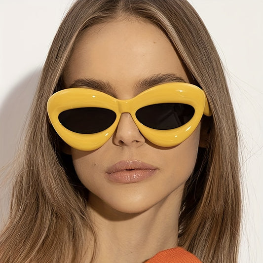 Y2K Inflated Lip Sunglasses Men Women Hiphop Funny Glasses UV400