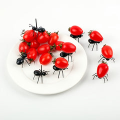6pcs Ant Food Picks for Desserts, Bento Boxes, Parties