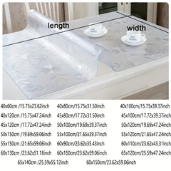 Polyester Table Protector Office Desk Mat Clear Plastic Cover