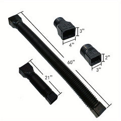 2pcs Flexible Downspout Extensions 53" with Screws