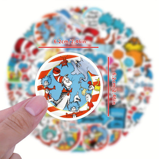 60pcs Dr Seuss Stickers Set