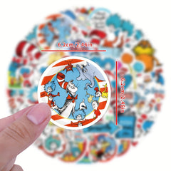 60pcs Dr Seuss Stickers Set