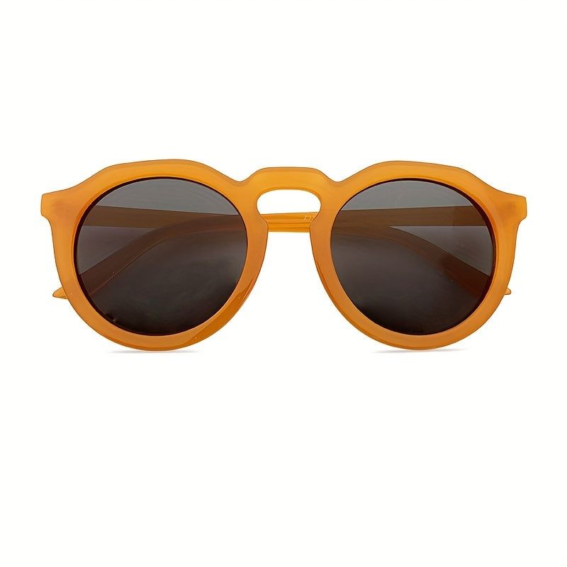 Men's Vintage Round Frame Jelly Sunglasses