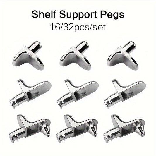 32pcs Cabinet Shelf Pegs Kitchen Clips Bracket Support Pegs