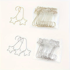 40pcs Star Hooks Christmas Ornament Hooks Family Decorations