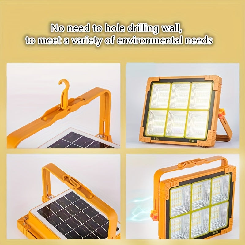Portable Emergency Lights Alarm Lights Solar Home Charging High Brightness