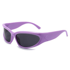 Women's Wrap Around Glasses Punk Cycling Sports Sunglasses
