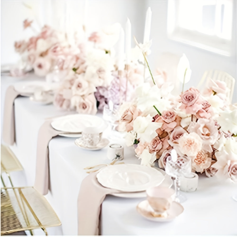5pcs Waterproof Tablecloth Party Supplies Wedding Birthday Decor