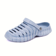 Men's Solid Slip On Platform Clogs Anti skid Beach Shoes