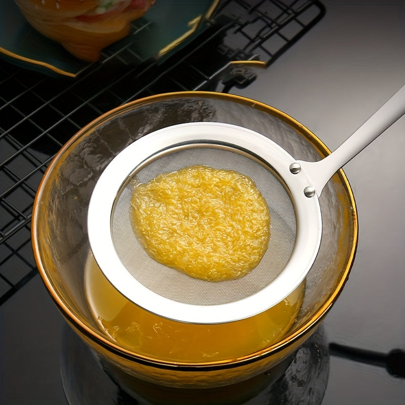 Stainless Steel Mesh Skimmer Spoon Long Handle Anti-scalding Hot Pot Filter