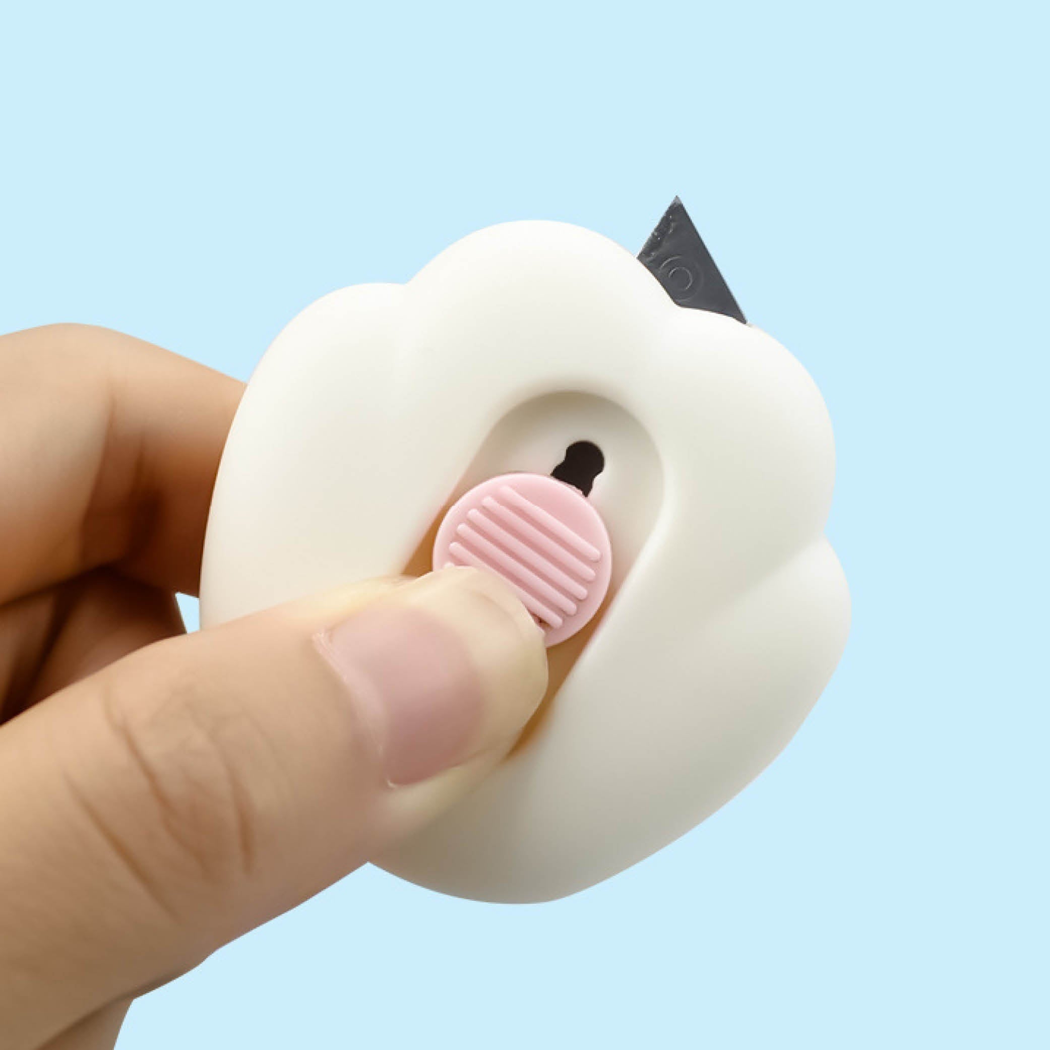 Cloud Cat Mini Retractable Utility Knife for DIY Crafts and Letter Opening