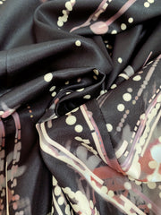 Plus Size Dot Print Long Sleeve Stretch Blazer