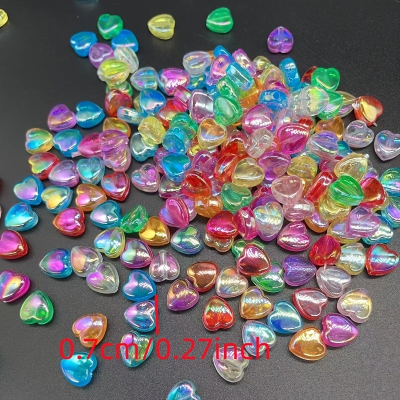 150pcs DIY Heart-shaped Beads Set for Kids Jewelry Making