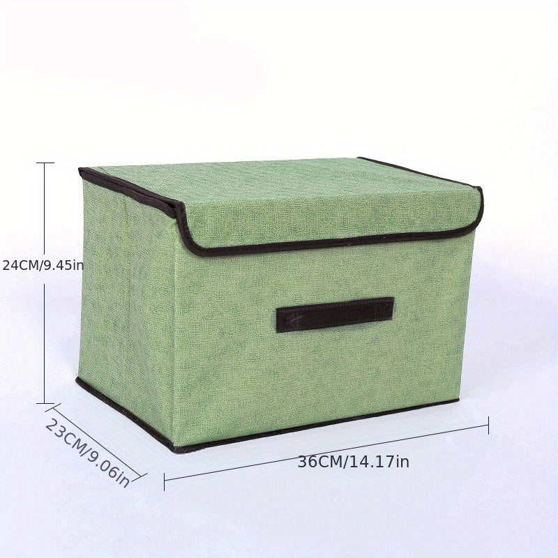 Foldable Non-woven Dust-proof Storage Box & Basket for Clothes, Books, Cosmetics