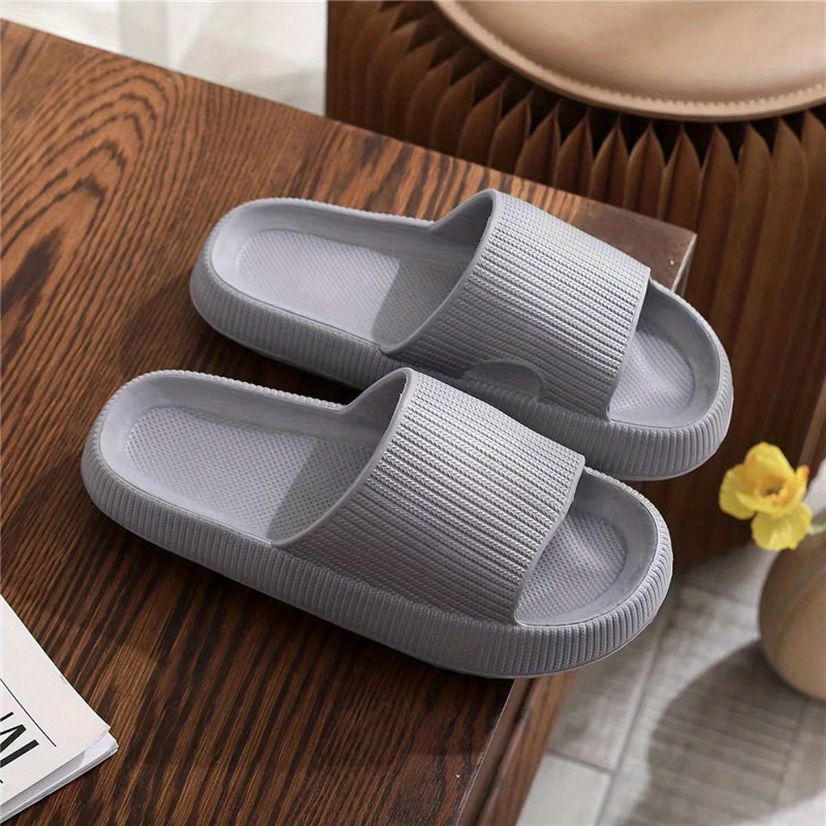 Men's Lightweight Comfy Household Slides, Assorted Colors