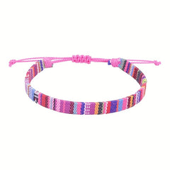 Colorful Wax Thread Braided Anklet Mexican Friendship Rope Bracelet