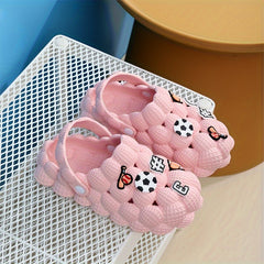 Cartoon Charms Girls House Shoes Quick Dry Lightweight Anti Slip Clogs