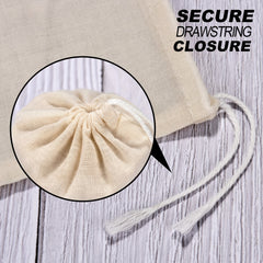 10pcs Muslin Drawstring Bags Home Party Wedding Storage Supplies
