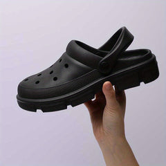 Women's Hollow Out Clogs Slip On Round Toe Non slip Outdoor Slides Shoes