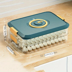 Dumpling Box Sealed Storage Container With Lid Portable Refrigerated Food
