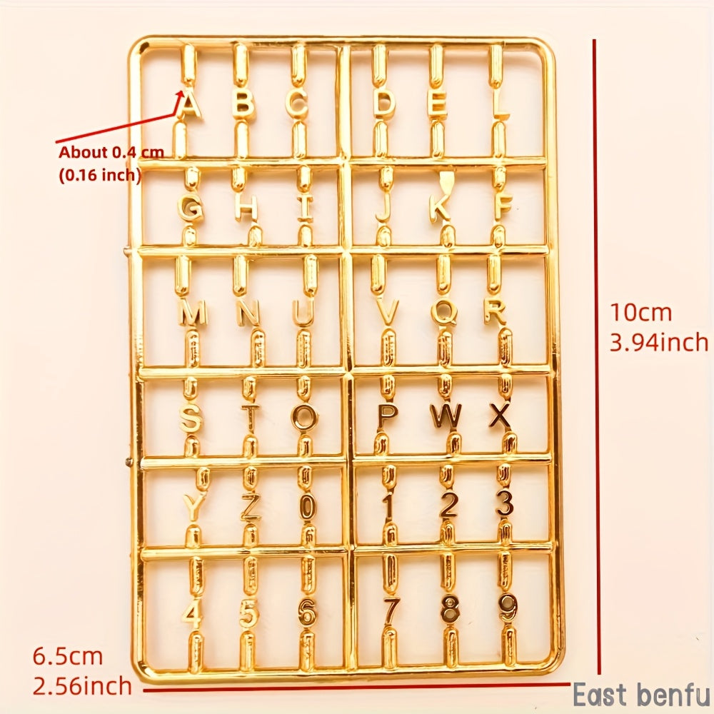 Mini Alphabet Number Boards Set for Dollhouses DIY House Numbers